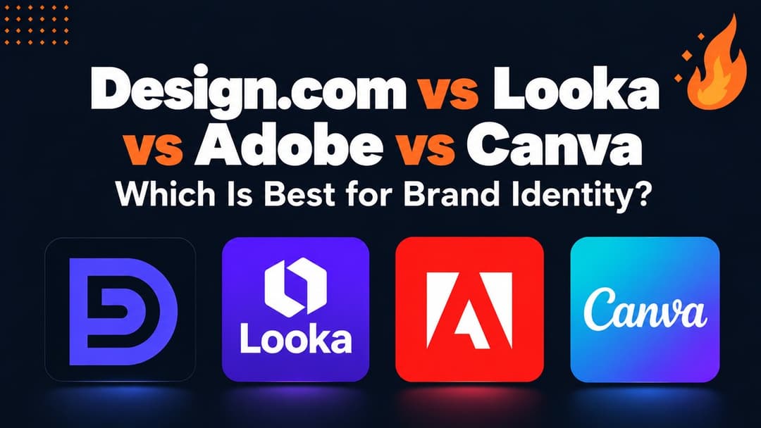 Design.com vs Looka vs Adobe Express vs Canva: Which Is Best for Creating a Brand Identity?